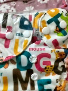 Cute Alphabet &amp; Animal Cloth Diaper