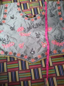 Grey Silk Blouse