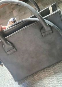 Stylish Handbag with Scarf Accent