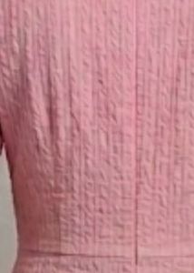 Chic Pink Textured Dress