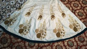 Stunning Navy Blue Embroidered Lehenga Choli