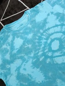 Details Blue Tie-Dye T-Shirt