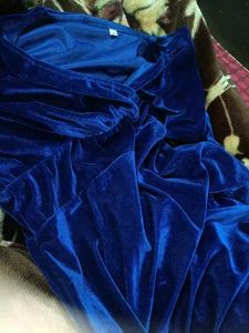 Royal Blue Velvet Maxy Dress