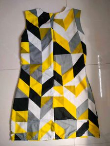Trending Multicolor Printed Short Dress For Women