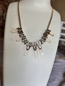 Newyork&Co Floral Stone Neckpiece