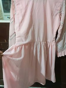 Pink Embroidered Sharara Set