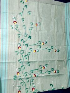 Hand Painted Cotton Saree