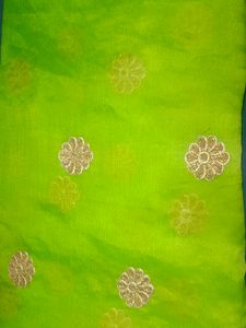 2 Meter Green Georgette Fabric,Kapda,Suit Material