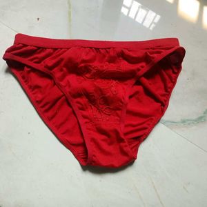 customise Red Cotton Briefs