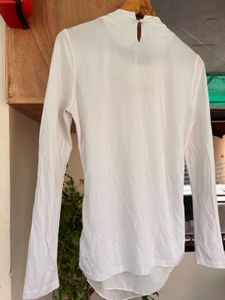 Elegant White Draped Top