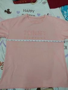 Tommy Hilfiger typograghic Pink T-Shirt