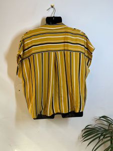 Striped Mustard Top