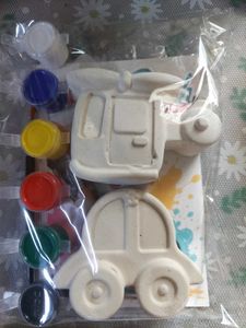 DIY Paintable Car & Helicopter Toy Kit