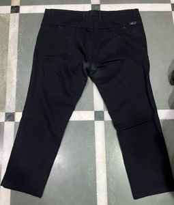 Men's Black Straight Fit Pants