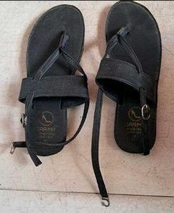 Stylish Black Flat Sandals