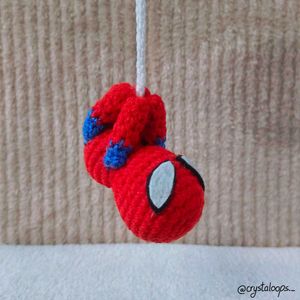 Crochet Spiderman Keychain