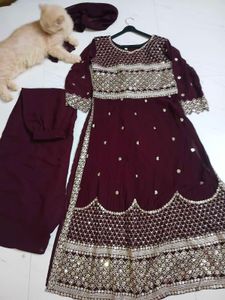 ethnic kurta and plazzo set