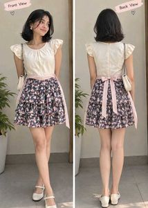 Chic Floral Tiered Mini Dress