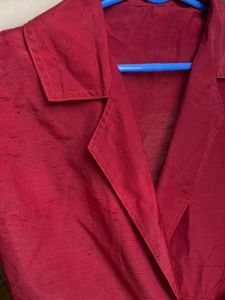 Red Wrap Sleeveless Top