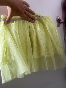 Beautiful Yellow Embroidered Skirt