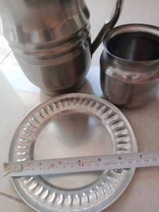 Vintage Stainless Steel Serving Set