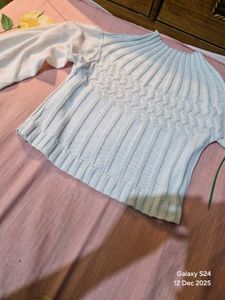 Stylish White Knit Top