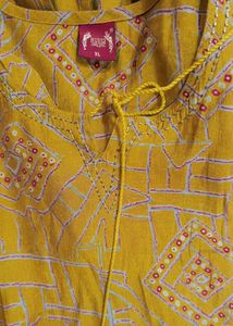 Elegant Mustard Kurta