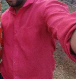 Red Button-Down Shirt