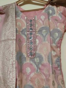 Pink Kurta Set with Dupatta