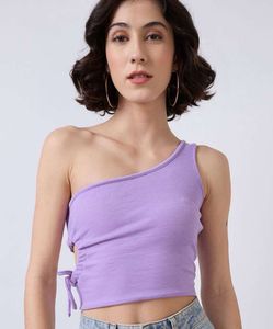 Lilac One-Shoulder Top