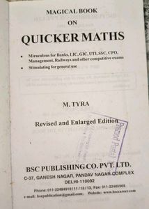 Magical Book on Quicker Maths USED