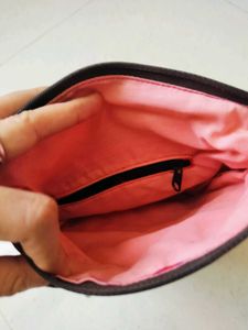 2 Maroon Velvet Clutch &amp; Sling Bag Set