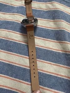 Classic Titan Watch with Brown Leather Strap