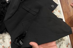 Black Cropped Blazer Jacket