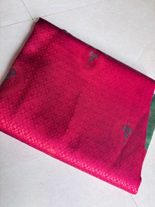 Magenta Silk Blend Saree