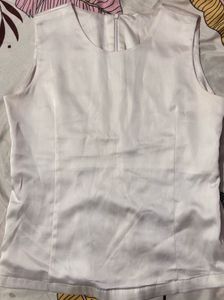 Elegant White Silk top