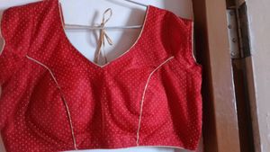 Red Polka Dot Blouse