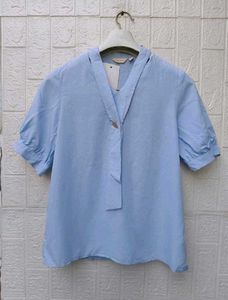 New with tag Chic Bow Neck Blouse