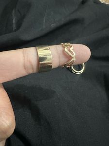 Gold Ring Set - Butterfly &amp; Hearts 4pcs