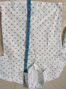 White Polka Dot Button-Down Shirt