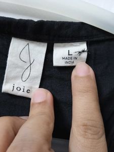 Black Embroidered Collared Shirt