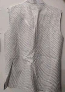 Heavy Shining Silver Men's Jacket/Kurta Koti