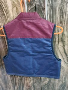 Kids' Padded Vest - Blue &amp; Burgundy