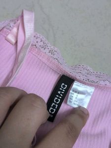 Kawaii Gyaru Cute Pink Ribbed Mini Dress