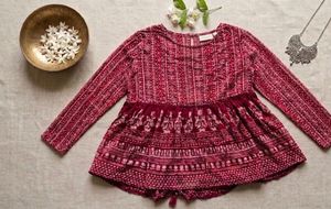 Boho Print Peplum Kurta