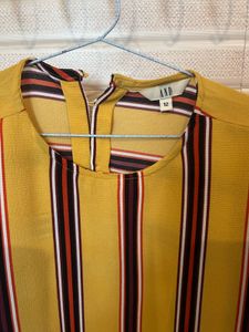 And Striped Yellow top with Bell Sleeves
