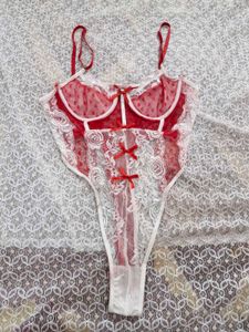 Lace Heart Detail Teddy Lingerie