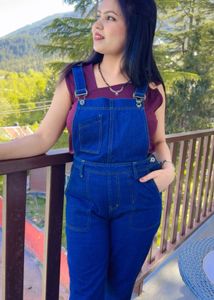 Denim Overalls Jumpsuit