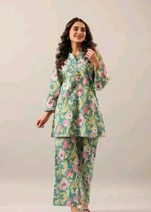 Floral Print Kurta Set