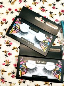👁️MARS False Eyelashes &amp; Eyeliner Set